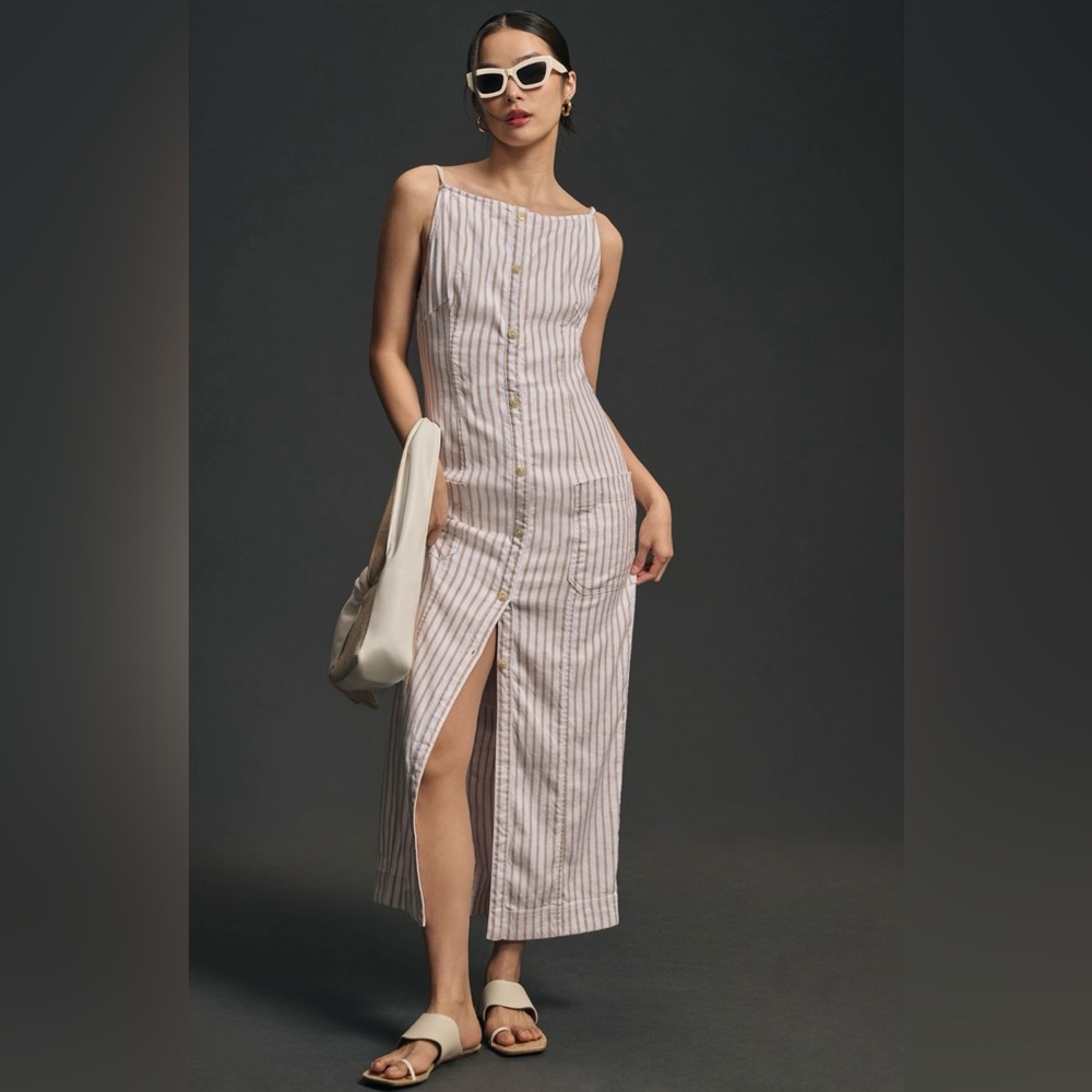 NWT Maeve Colette Midi Dress: Linen Edition